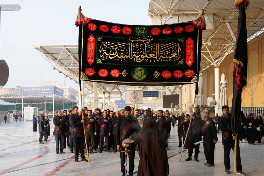 İmam Əli (ə) ziyarətgahında İmam Hadinin (ə) şəhadət məclisi keçirilib - FOTOLAR