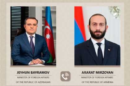 Azərbaycan və Ermənistan XİN başçıları arasında telefon danışığı olub