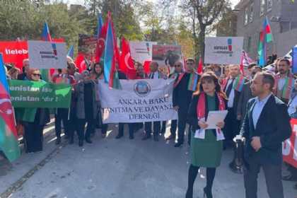 Fransanın Ankaradakı səfirliyi qarşısında etiraz aksiyası keçirilib