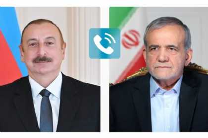 İlham Əliyev Məsud Pezeşkianı təbrik edib