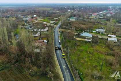 Xaçmazda 10 yaşayış məntəqəsinin yolu yenidən qurulur