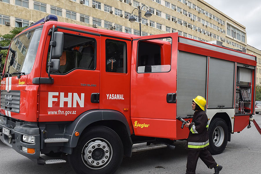 FHN: Ötən gün 165 yanğına çıxış olub, 6 nəfər xilas edilib