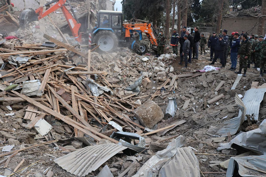 Gəncənin ermənilər tərəfindən ikinci dəfə raket hücumuna məruz qalmasından iki il ötür