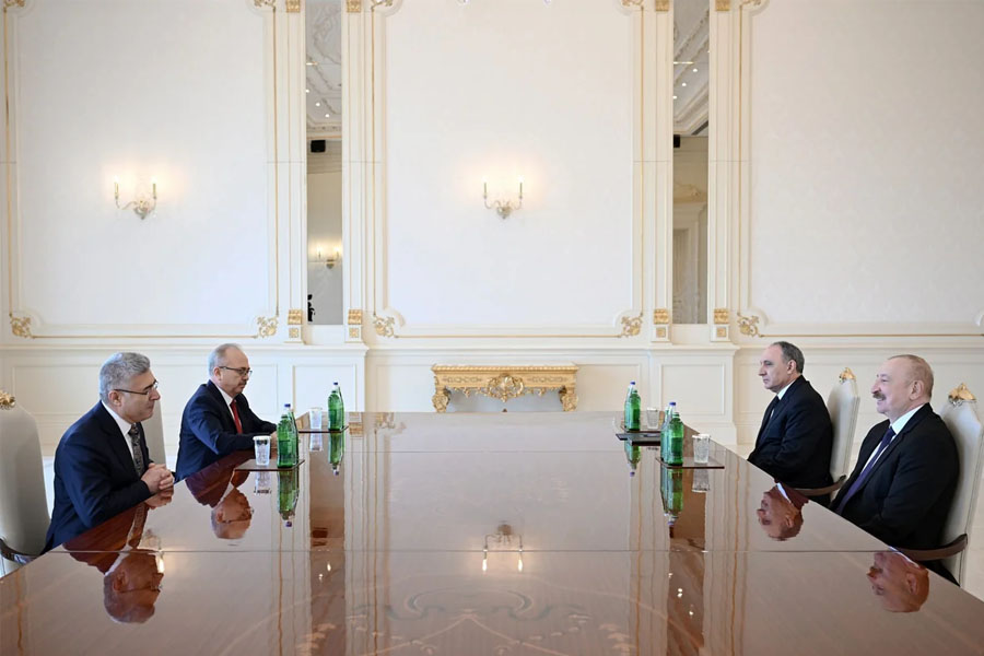 İlham Əliyev Türkiyə Ali Məhkəməsinin Baş prokurorunu qəbul edib