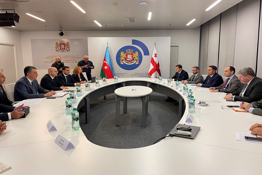 Pərviz Şahbazov Gürcüstanın iqtisadiyyat və davamlı inkişaf naziri ilə görüşüb