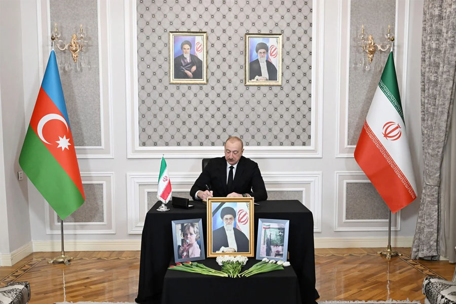 Prezident İlham Əliyev İranın Azərbaycandakı səfirliyində olub, başsağlığı verib