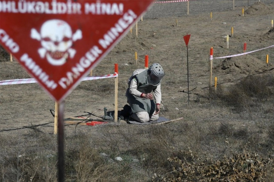 Qazaxın azad olunmuş ərazilərinin 357 hektarı minalardan təmizlənib