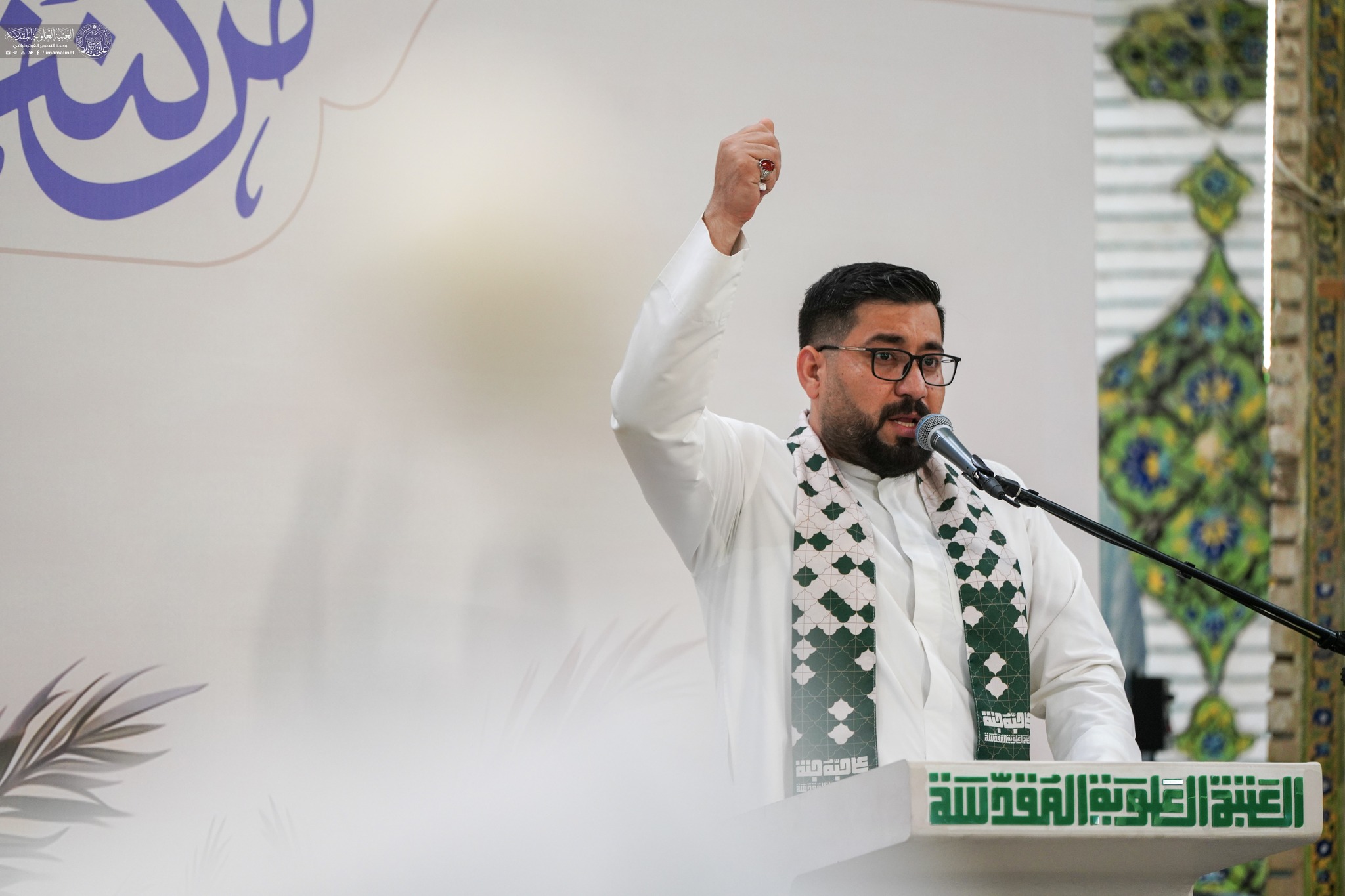 İmam Əli (ə) ziyarətgahında bayram izdihamı