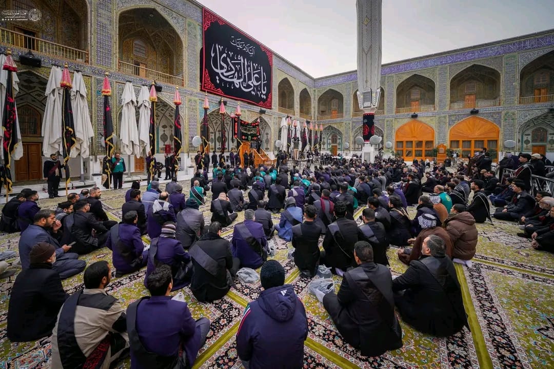 İmam Əli (ə) ziyarətgahında İmam Hadinin (ə) şəhadət məclisi keçirilib - FOTOLAR