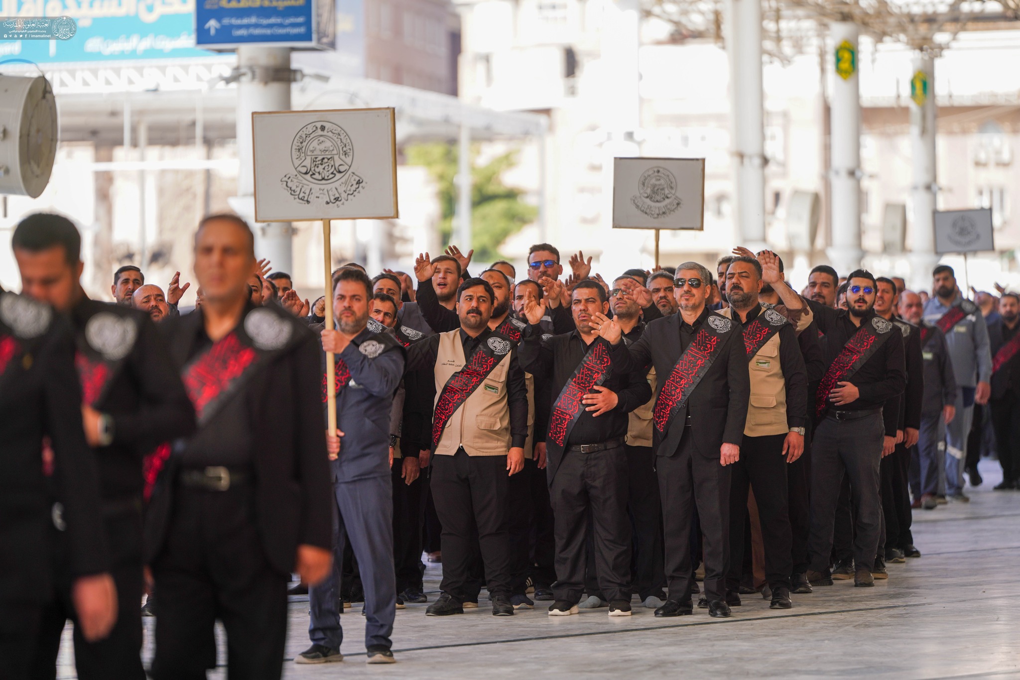 İmam Əli (ə) ziyarətgahında İmam Sadiqin (ə) şəhadət məclisi keçirilib - FOTOLAR