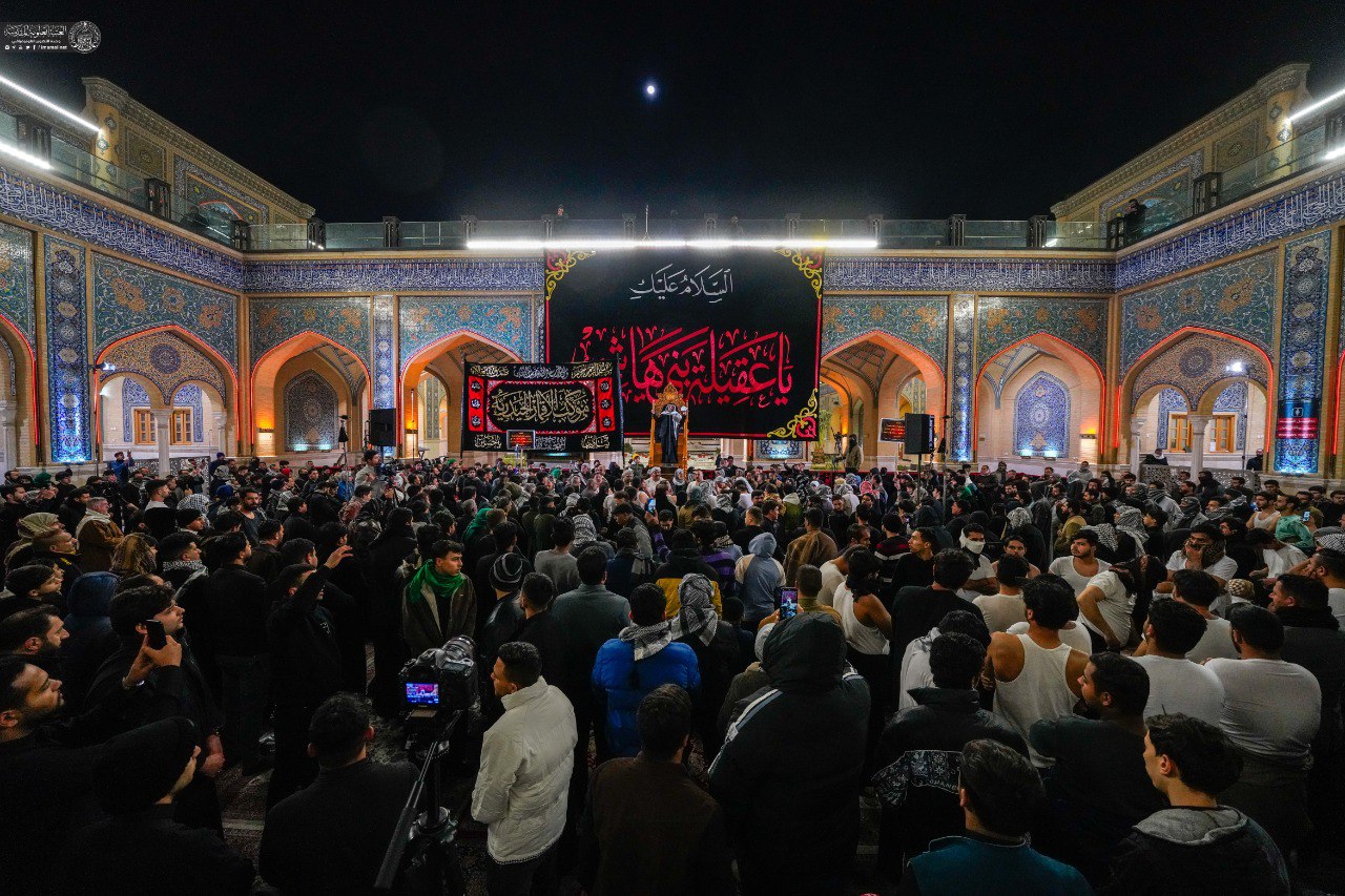 İmam Əli (ə) Ziyarətgahında Xanım Zeynəb (ə) matəmi FOTO/VIDEO