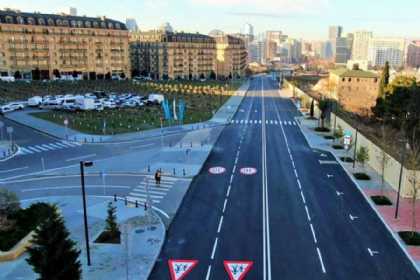Bakının Süleyman Vəzirov küçəsində yenidənqurma işləri başa çatdırılıb