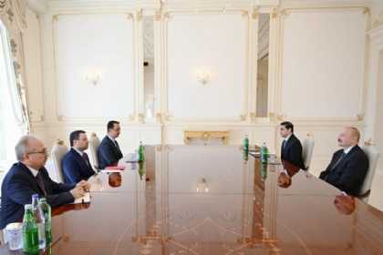 İlham Əliyev Türkiyənin ədliyyə nazirini qəbul edib
