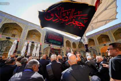 İmam Əli (ə) ziyarətgahında İmam Sadiqin (ə) şəhadət məclisi - FOTOLAR