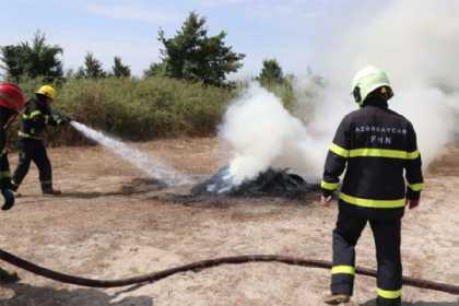 Meşələrdə yanğın təhlükəsizliyinə dair praktiki təlim keçirilib