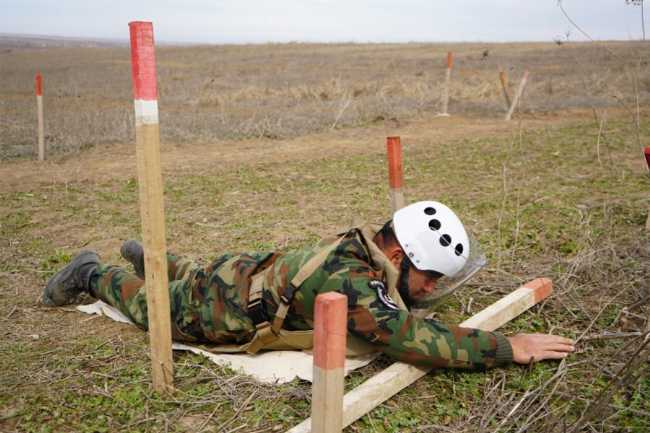 Azad olunmuş ərazilərin minalardan təmizlənməsi sürətlə davam etdirilir
