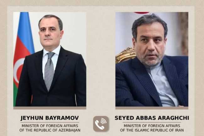 Azərbaycan və İran XİN başçıları arasında telefon danışığı olub 