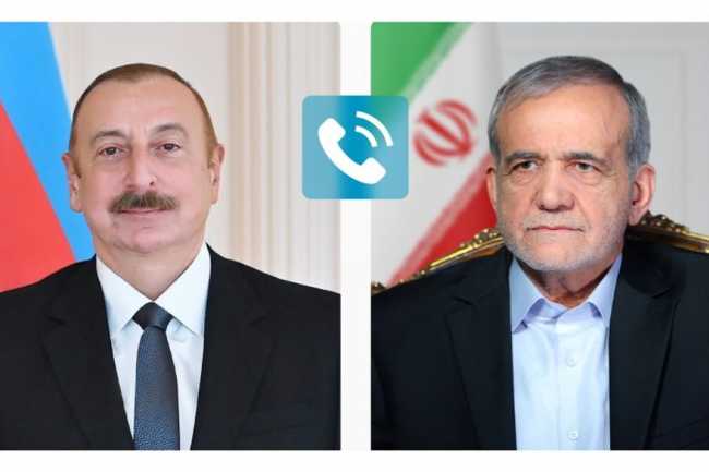 İlham Əliyev Məsud Pezeşkianı təbrik edib