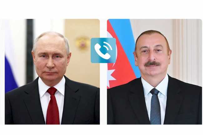 Vladimir Putin İlham Əliyevə zəng edib