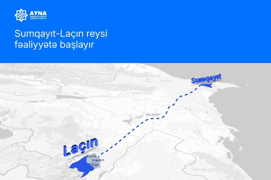 Sumqayıt-Laçın reysi fəaliyyətə başlayır
